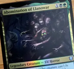 X 1 Abomination of Llanowar NM-M Commander Legends 265 MTG Magic The Gathering - Image 1