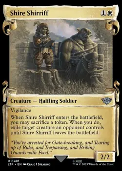 x4 Shire Shirriff - Foil - Showcase Scrolls U MTG The Lord of the Rings: Tales o - Image 1