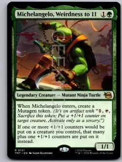 Michelangelo, Weirdness to 11 0121 TMNT Magic: The Gathering NM - Image 1