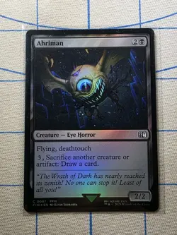 MTG Magic the Gathering Ahriman (87/764) Final Fantasy FOIL - Image 1
