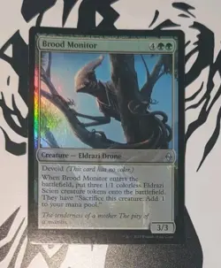 MTG *FOIL * Battle For Zendikar Uncommon BROOD MONITOR NM - Image 1