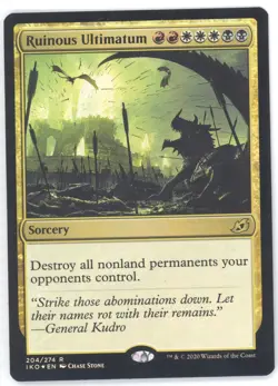 MTG Ruinous Ultimatum R Ikoria: Lair of Behemoths #204 FOIL - Image 1