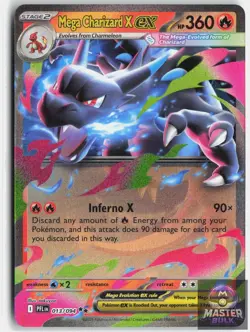 Mega Charizard X ex 013/094 Double Rare Phantasmal Flames Pokemon Holo Near Mint - Image 1