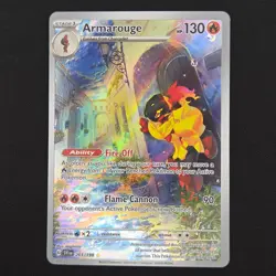 Pokemon TCG Card Armarouge 203/198 Scarlet Violet Base Illustration Rare - NM - Image 1