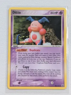 2005 Pokemon Ditto (Mr. Mime) 38/113 Ex Delta Species Non-Holo Regular NM - Image 1