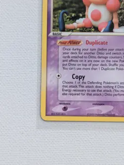 2005 Pokemon Ditto (Mr. Mime) 38/113 Ex Delta Species Non-Holo Regular NM - Image 2
