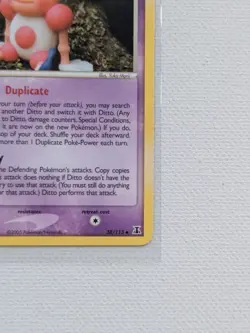 2005 Pokemon Ditto (Mr. Mime) 38/113 Ex Delta Species Non-Holo Regular NM - Image 3