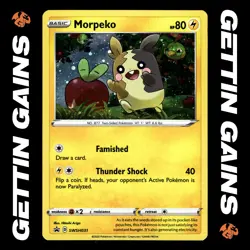 Morpeko - SWSH031 - Black Star Promo - Pokemon Card - VLP - Image 1