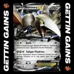 Skarmory EX - 80/146 - Ultra Rare - XY Base Set - Pokemon Card - VLP - Image 1