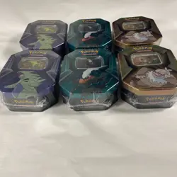 Pokemon TCG Triple Whammy Tins Lot of 6 Tyranitar Darkrai Slaking NEW SEALED - Image 2