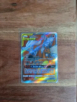 Reshiram & Charizard GX 194/214 Full Art Pokemon Card MP Tag Team Holo Rare - Image 1