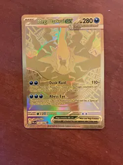 Pokemon Pitch Black Mega Darkrai Ultra Rare Holo Card - Image 1