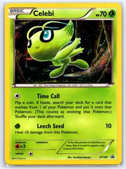 Celebi XY187 Holo P PR XY Promo Pokemon LP - Image 1