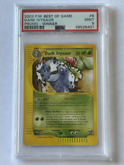 2003 Pokemon Best Of Game Promo Winner - Dark Ivysaur #6 PSA 9 MINT - Image 1