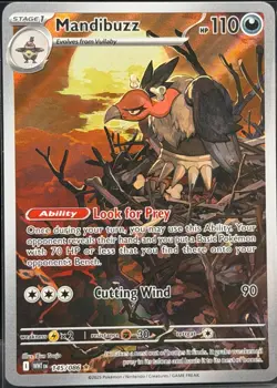2025 Pokemon White Flare Mandibuzz Illustration Rare #145/086 - Image 1