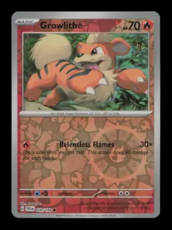 REVERSE HOLO GROWLITHE COMMON 030/198 NM POKEMON - Image 1