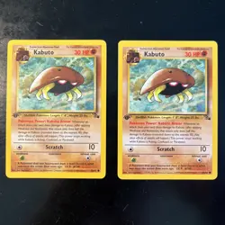 Pokemon TCG 1st Edition Fossil - KABUTO (50/62) NM x2 - Image 1