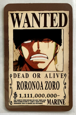 Zoro One Piece Wanted Set ACG Holo Anime Card Dead or Alive - Image 4