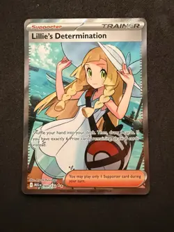 Pokemon Lillie's Determination Ultra Rare Holo Me01 Mega Evolution 169/132 - Image 1