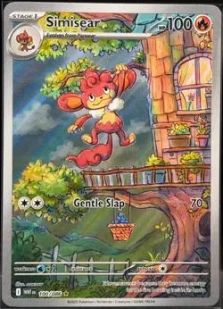 2025 Pokemon White Flare Simisear Illustration Rare #100/086 - Image 1