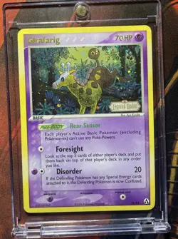 SWIRL - 2006 Pokemon EX Legend Maker Girafarig Reverse Stamped Holo #16/92 - Image 2