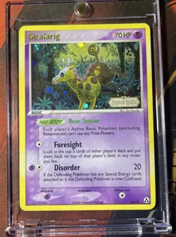 SWIRL - 2006 Pokemon EX Legend Maker Girafarig Reverse Stamped Holo #16/92 - Image 3