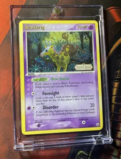 SWIRL - 2006 Pokemon EX Legend Maker Girafarig Reverse Stamped Holo #16/92 - Image 5