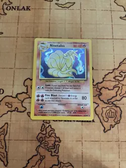 Ninetales 12/102 Base Set Unlimited Holo - Moderately Played MP/HP - Image 1