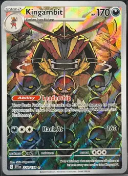 2023 Pokemon Scarlet & Violet Base Kingambit #220/198 Illustration Rare IR - Image 1