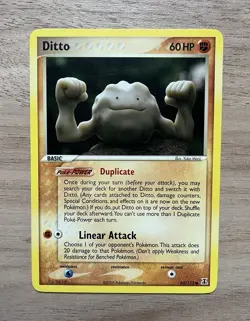 “CLEAN” Ditto (Geodude) Non-Holo Pokemon Card 62/113 EX Delta Species Set NM/M. - Image 1