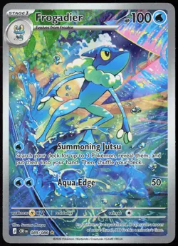 Frogadier 089/086 Holo Illustration Rare Chaos Rising Pokemon Card Near Mint - Image 1