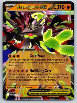 Mega Zygarde ex 071 Holo Promo ME: Mega Evolution Promo Pokemon Near Mint - Image 1