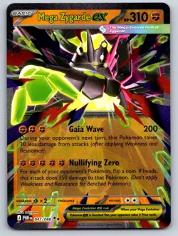 Mega Zygarde ex 047/088 Double Rare Perfect Order Pokemon Holo Near Mint - Image 1