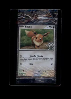 Eevee 133/165 Holiday Advent Calendar Snowflake Stamp Promo Pokemon - SEALED - Image 1