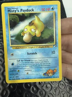 Misty's Psyduck 54/132 Gym Heroes Pokemon NM Unlimited - Image 2