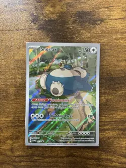 Pokemon TCG Snorlax ETB Promo Scarlet & Violet 151 Black Star Holo Card Sealed - Image 1