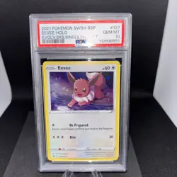 PSA 10 Eevee Holo BLACK STAR PROMO SWSH 127 GEM MINT Graded Pokemon Card LOW POP - Image 1