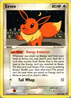 Eevee 55/115 Common Unseen Forces Pokemon NM - Image 1