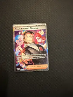 Pokemon TCG Destined Rivals Team Rockets Giovanni Card 238/182 - Image 1