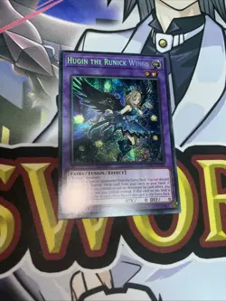 MP23-EN249 Hugin the Runick Wings Prismatic Secret Rare 1st Edition YuGiOh - Image 1