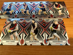 2024 AFL Select Footy Stars Luminous Lot of 7 Essendon Cards - Image 1