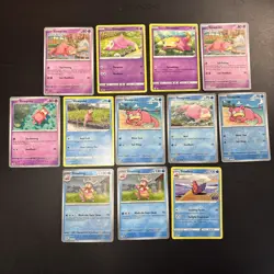 Pokemon TCG Slowpoke, Slowking & Slowbro x12 Card Bundle (Mixed Sets) - Image 1