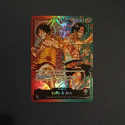 One Piece Luffy & Ace ST30-001 Parallel Leader Starter Deck EX ST-30 English NM - Image 1