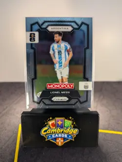 2026 Panini Prizm Monopoly FIFA World Cup Lionel Messi #1 Argentina Base Card - Image 1