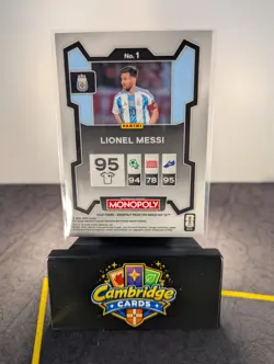 2026 Panini Prizm Monopoly FIFA World Cup Lionel Messi #1 Argentina Base Card - Image 2