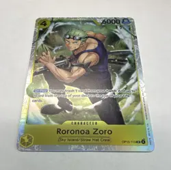 Bandai One Piece Card Game Roronoa Zoro OP15-113 Eng SR Alt Art Holo - Image 1