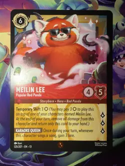 Disney Lorcana Meilin Lee Red Panda 125 Legendary Attack of the Vine Regular - Image 1