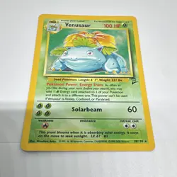 The Pokemon Company 1999 Pokemon Base Set 2 Venusaur Holo Rare 100 HP 018/130 - Image 3
