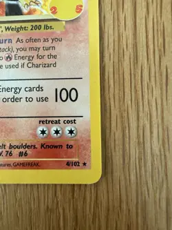 Pokemon TCG Charizard 4/102 Celebrations 25th Anniversary Holo Card NM Condition - Image 4
