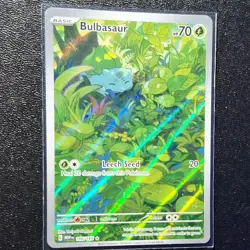 Bulbasaur 166/165 151 Illustration Rare Pokemon - Image 1